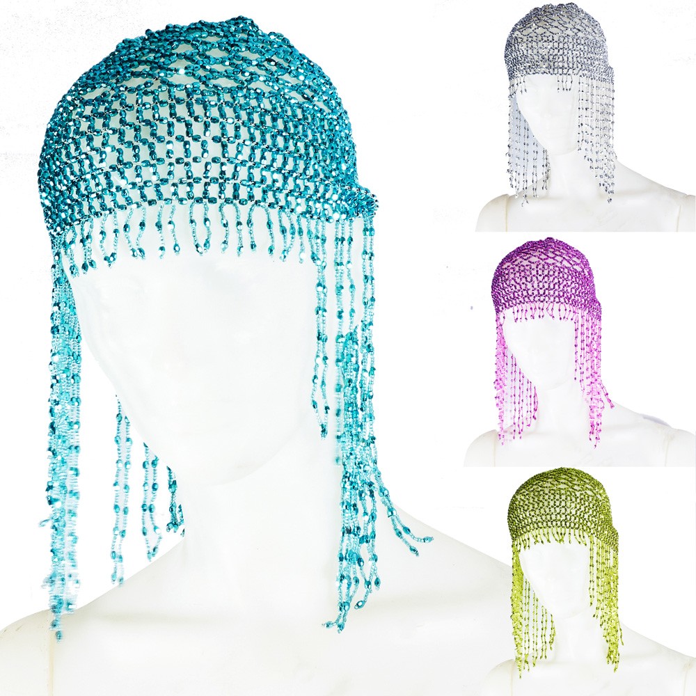 Gorro Danza del Vientre - Cristales Brillantes - Varios Colores