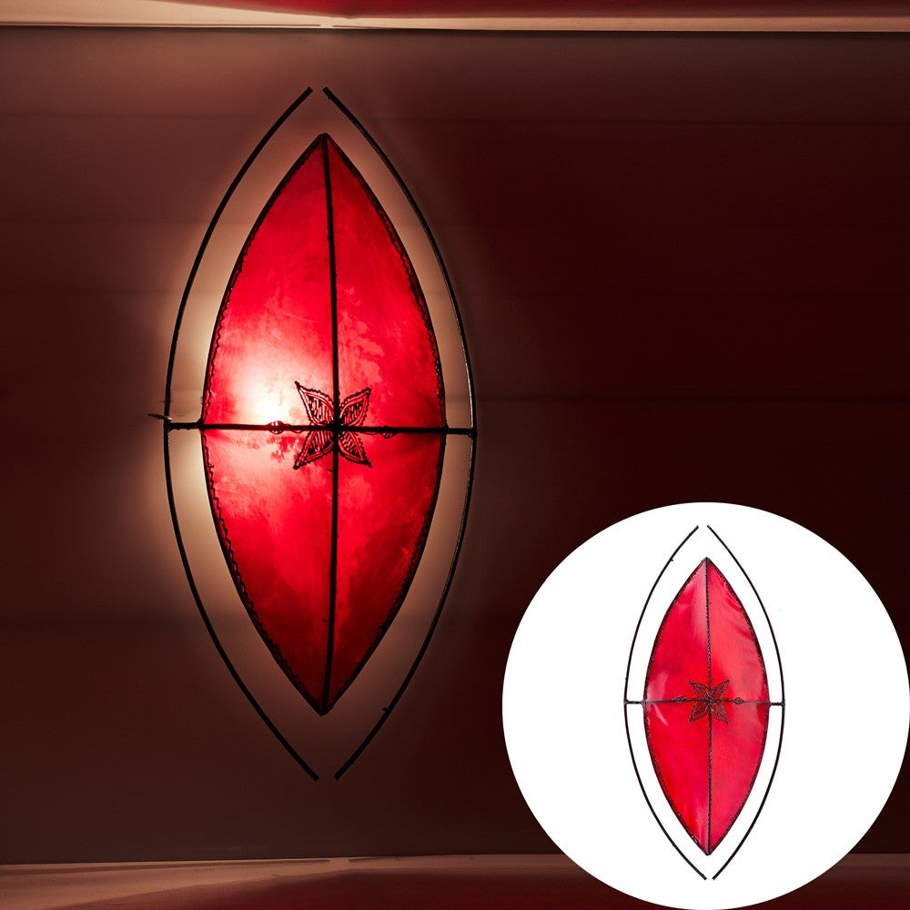 Aplique Piel Escudo Africano - 2 Posiciones -Varios Colores 1 m