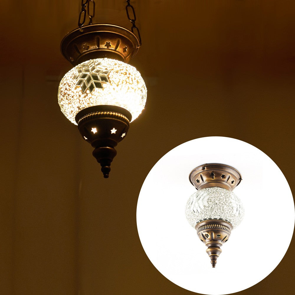 Lampara Turca Mini ( Maftuha)- Cristal Murano - Mosaico - 11 cm