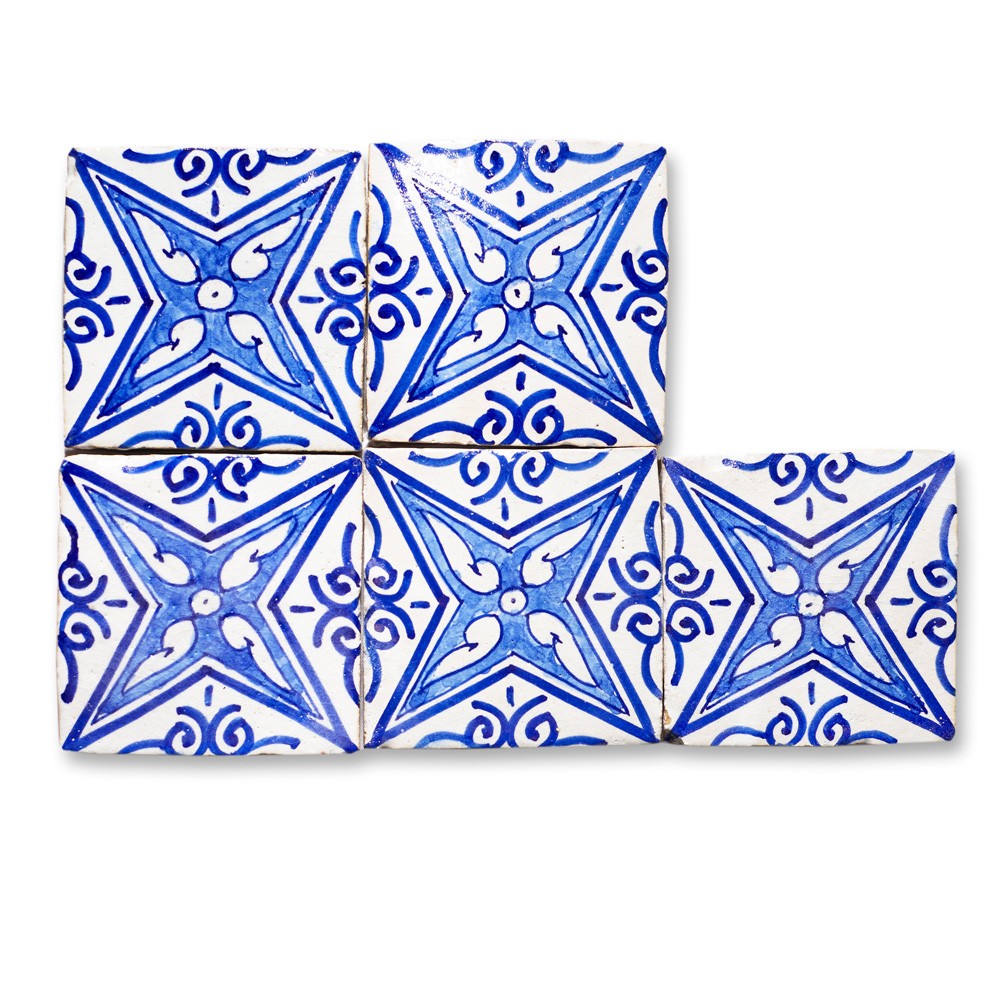 Azulejo Andalusí - 10 cm - Varios Diseños- Artesanal- Modelo 10