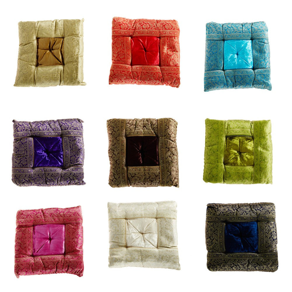 Cojín Yoga - Decorado Indio - Incluye Relleno - 27 cm