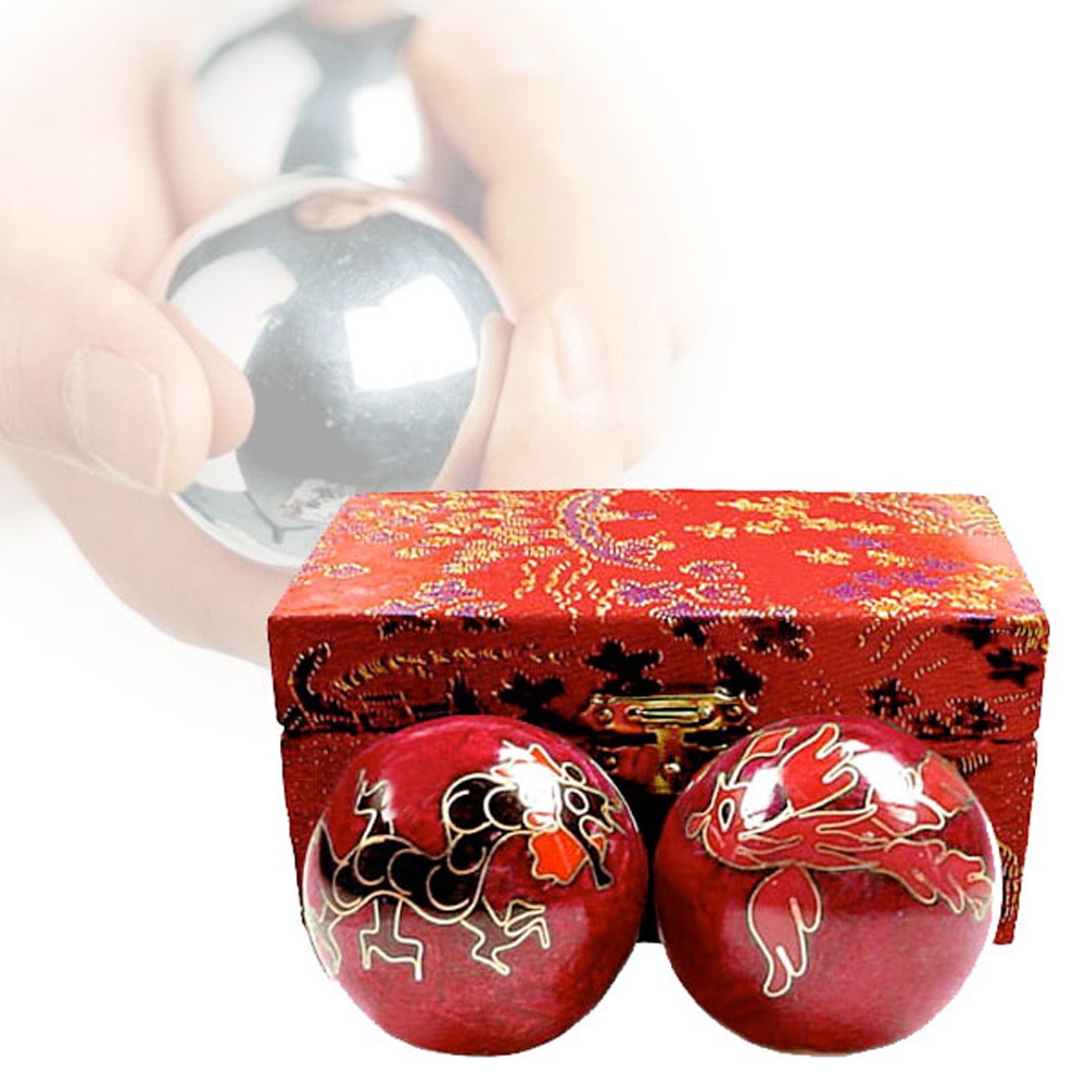 Bolas Chinas Relajación - Caja Funda Decorada - Varios Colores