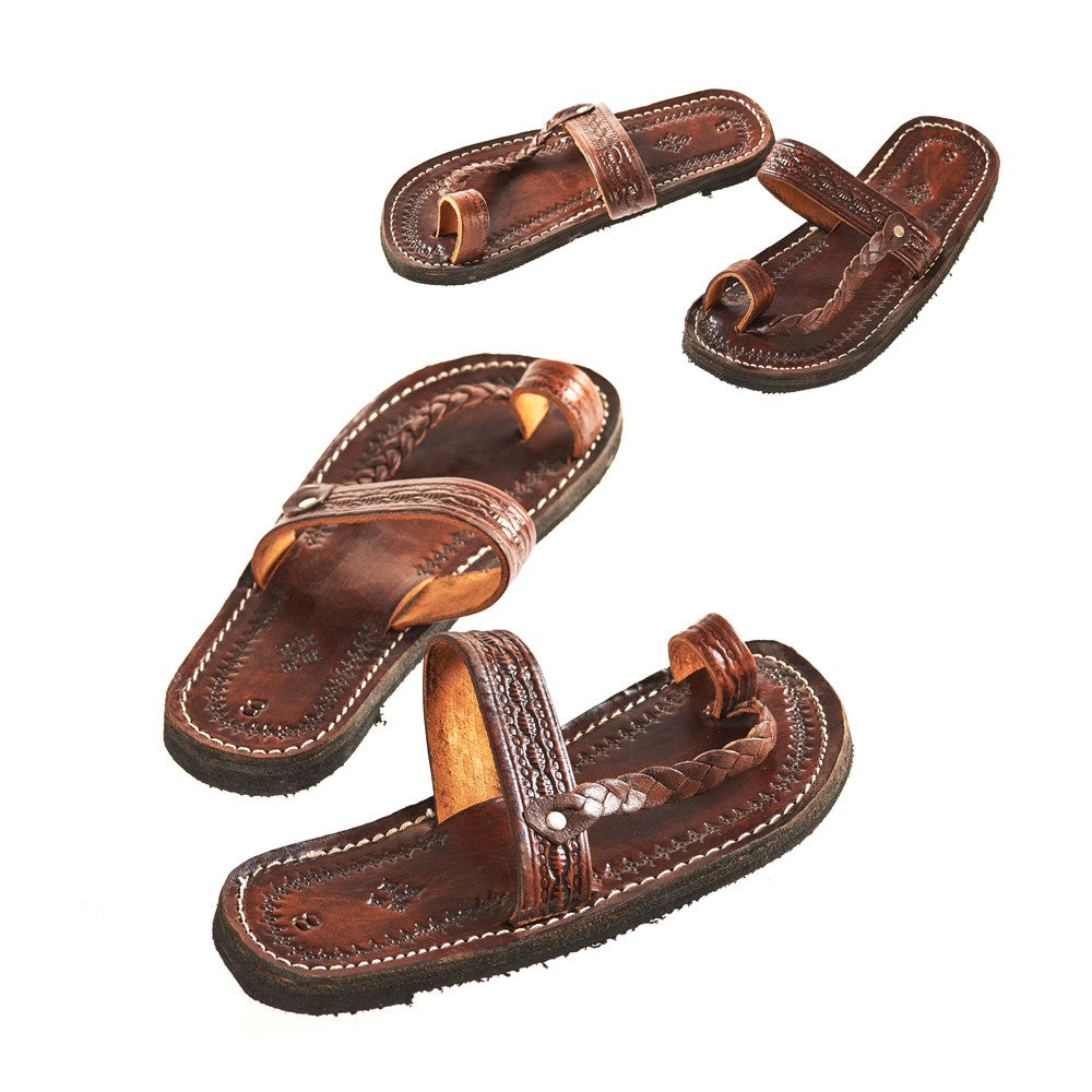 Sandalia Piel Unisex - Cuero Trenzado - Varias Tallas - Calidad