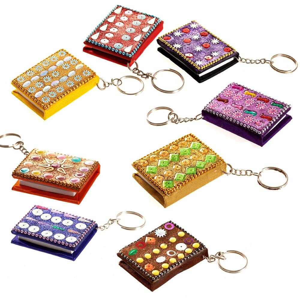 Llavero Miniatura Libreta Brillantes - Se puede usar - 5 cm