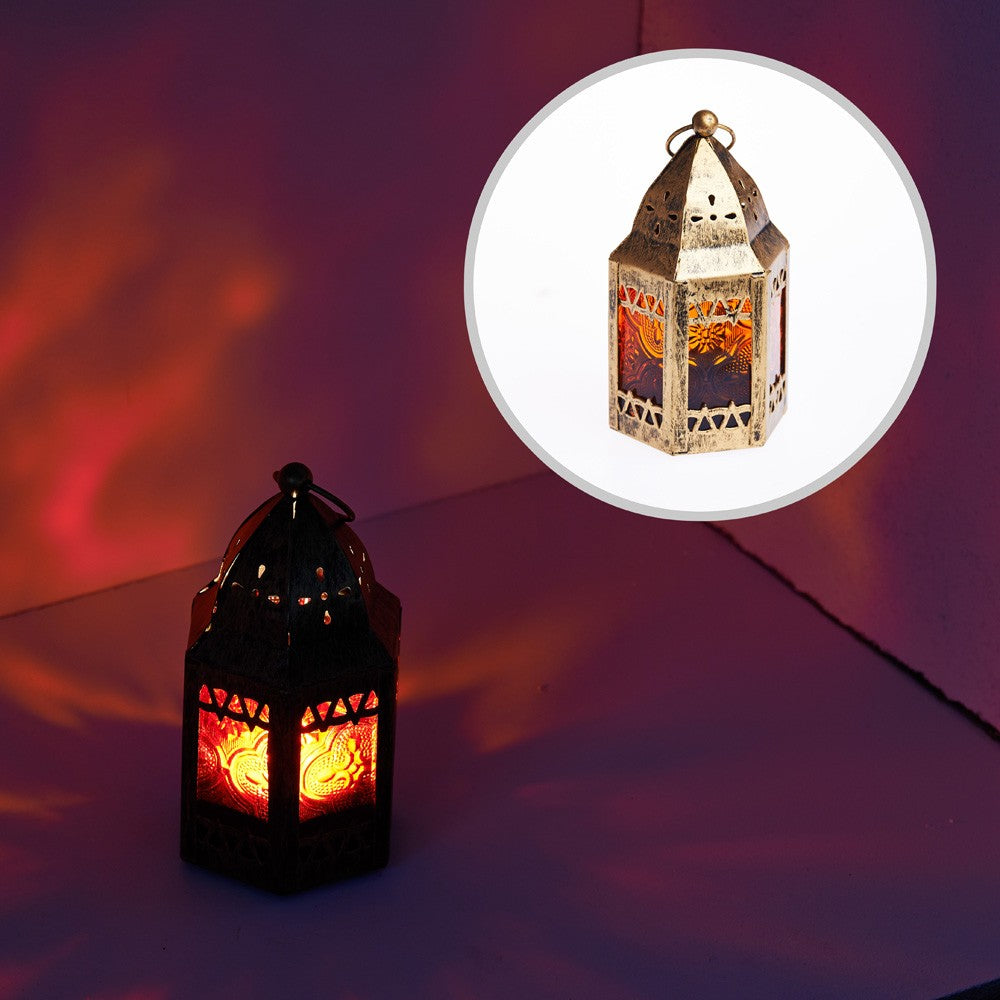 Farolillo- Octogonal- Mezquita- Envejecido- 11 cm