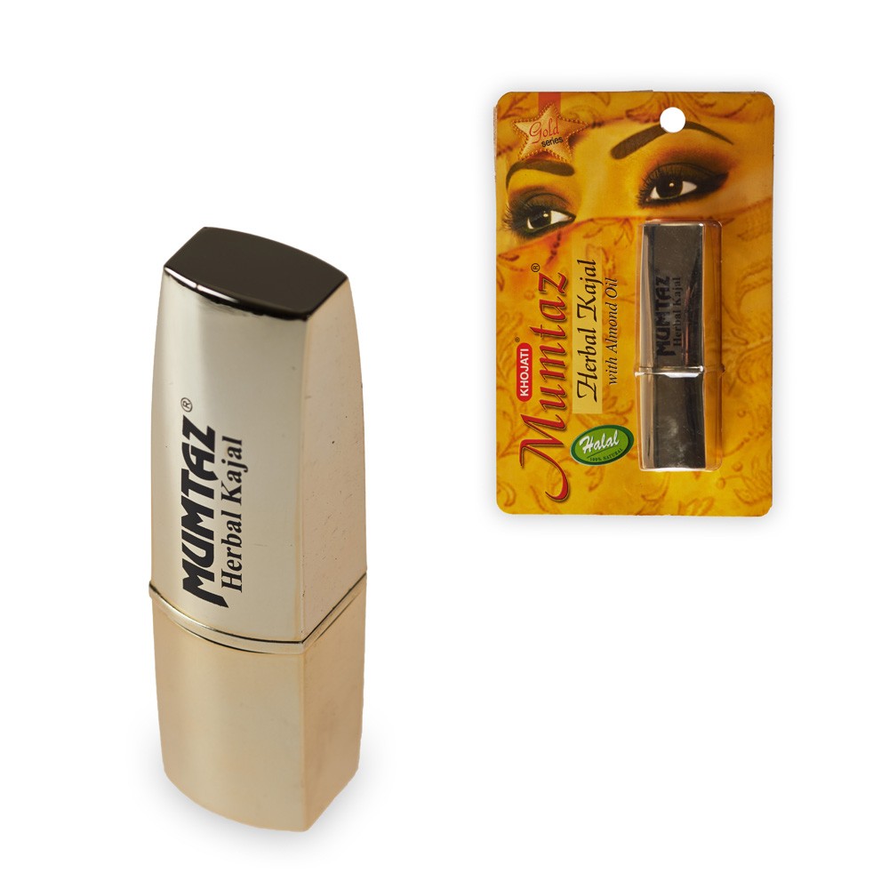 Lápiz Ojos Mumtaz 100% Natural - Con Aceite Almendras - Gran Calidad - Khojati