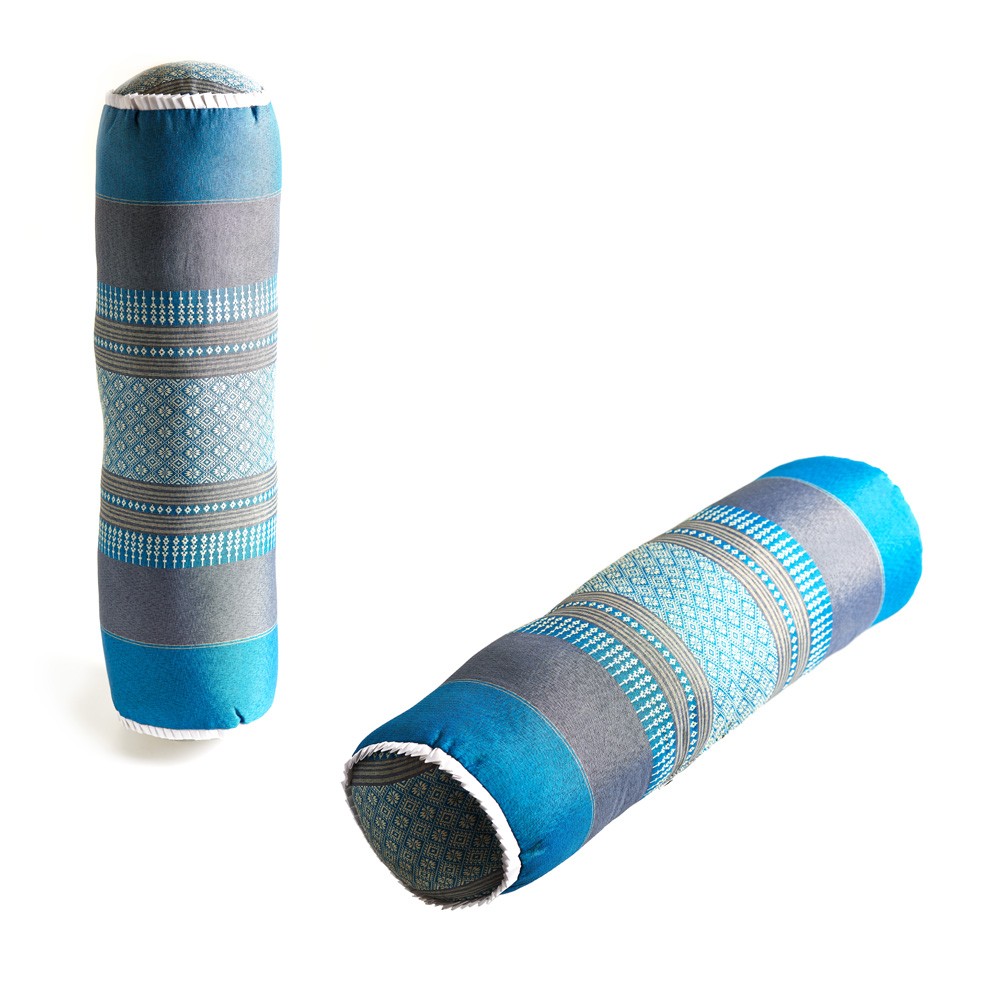 Cojín Cilíndrico Tailandes - Borados Etnicos - Incluye Relleno - 60 cm