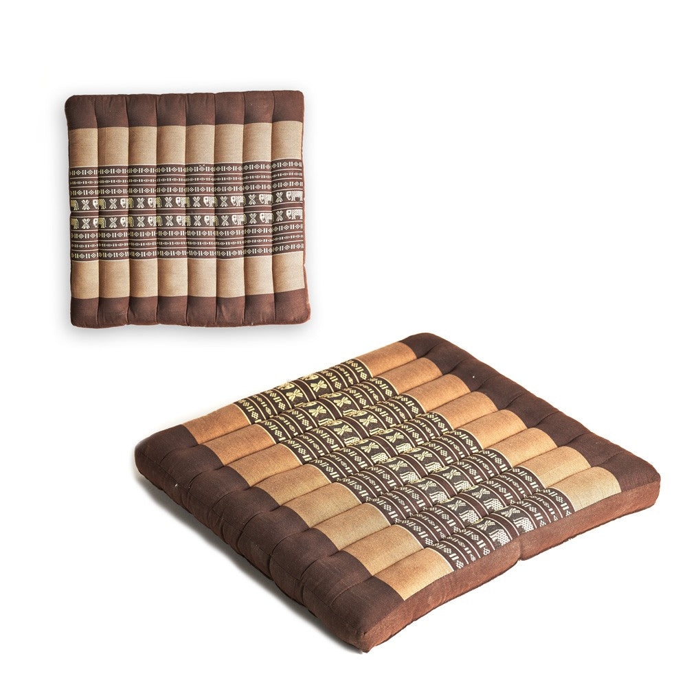 Cojín Cuadrado Tailanda - Incluye Relleno - 2 Tamaños - Ideal Yoga