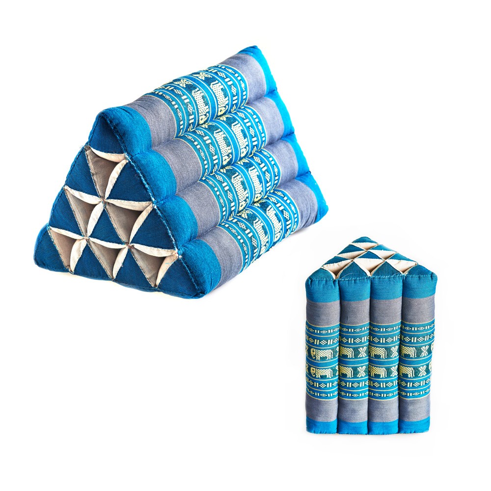 Cojin Triángular Tailandés - 2 Tamaños - Bordados Etnicos Colores