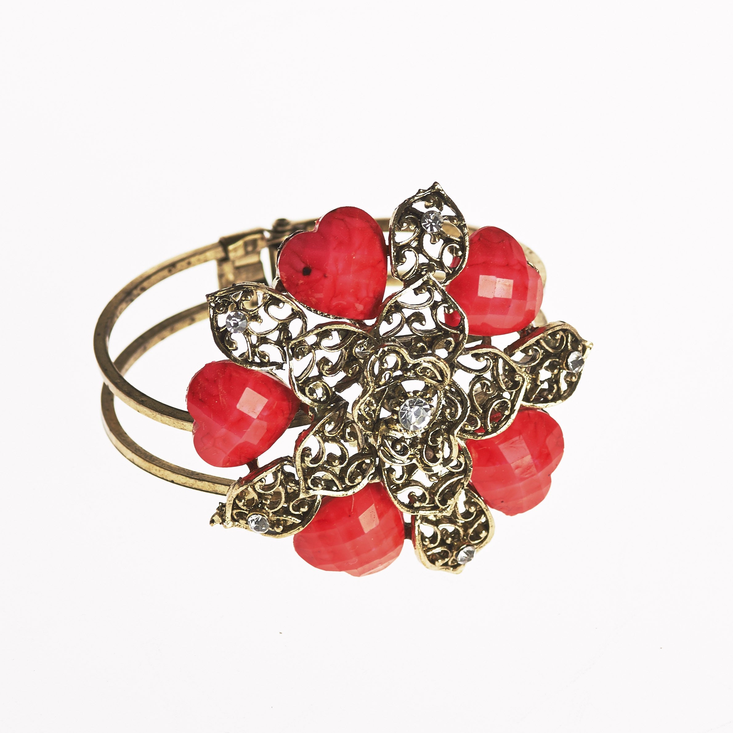 Brazalete- Diseño Estrella -Decorado Piedras- Varios Colores