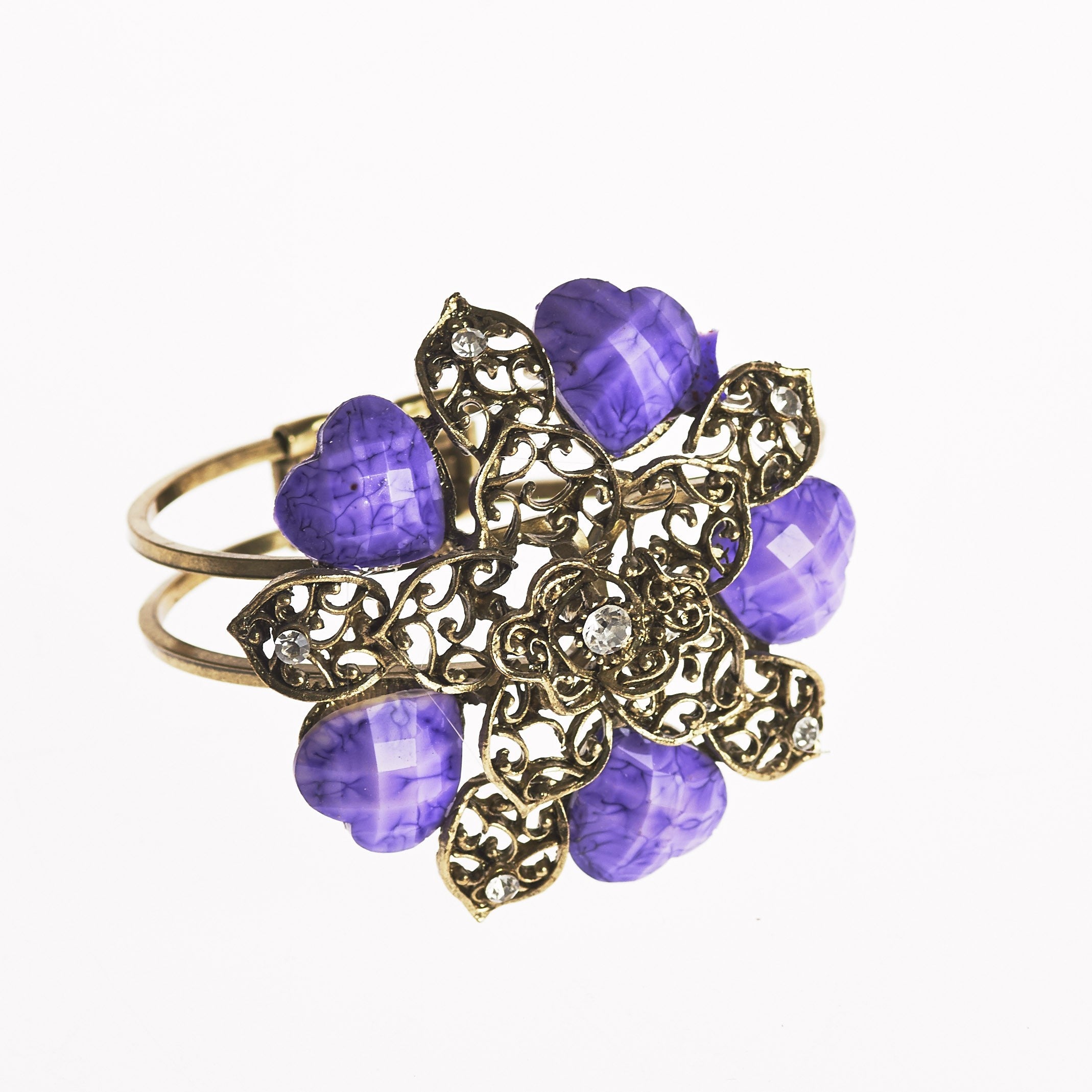 Brazalete- Diseño Estrella -Decorado Piedras- Varios Colores