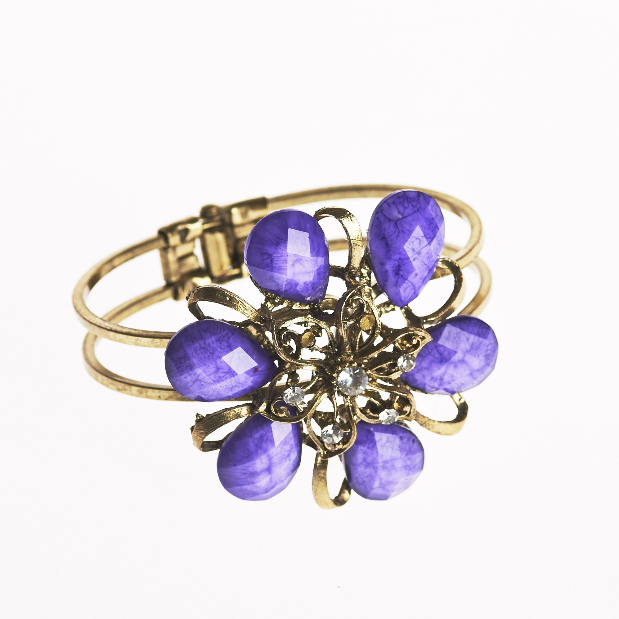 Brazalete- DiseñoMargarita -Decorado Piedras- Varios Colores