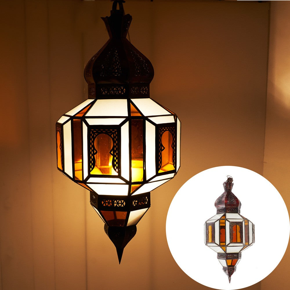 Lámpara Arcos - Cristales Blanco y Color - Gran Calidad 60 cm