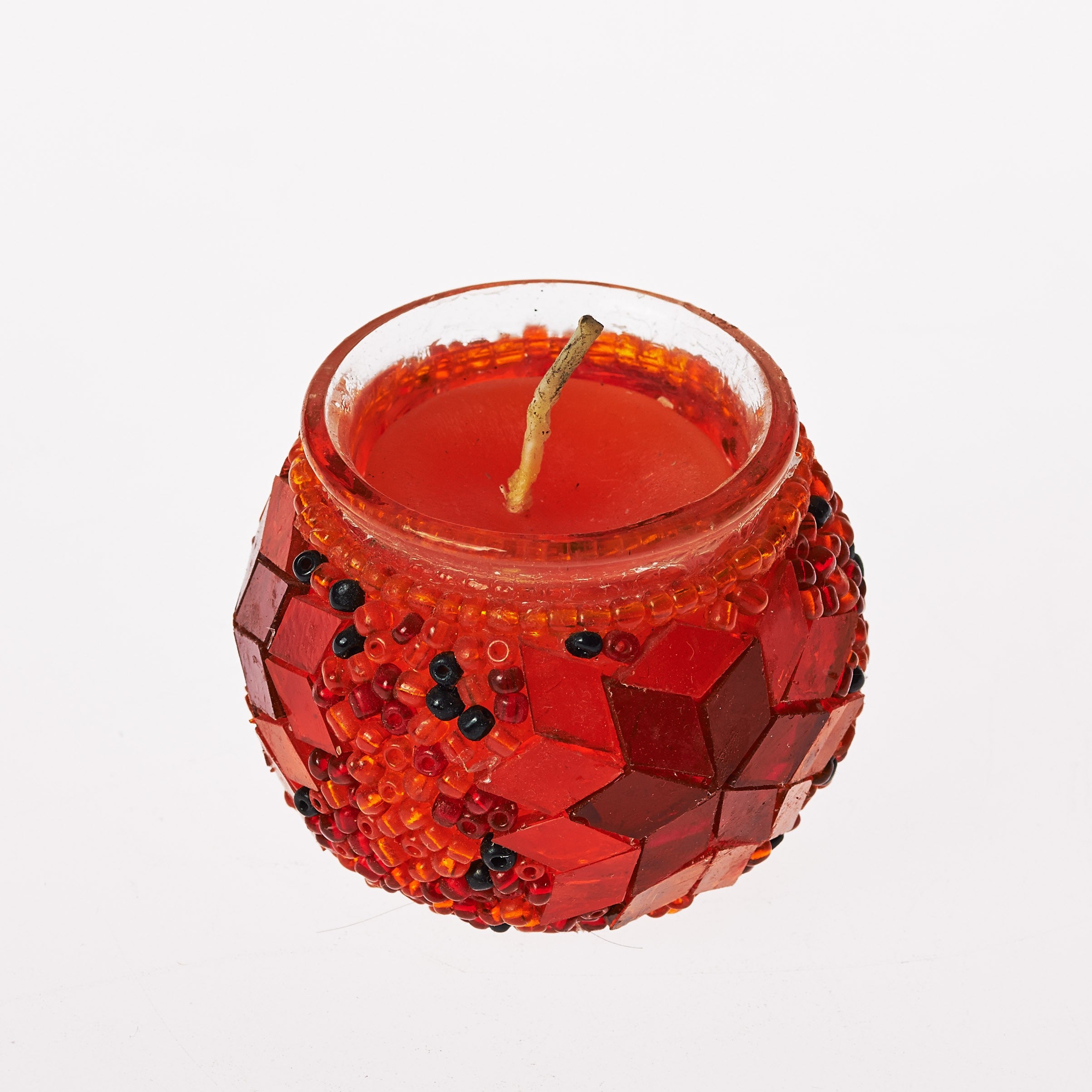 Vela Portavelas Turco Mini-Cristal Murano -Artesania Turca-Tamaño 1