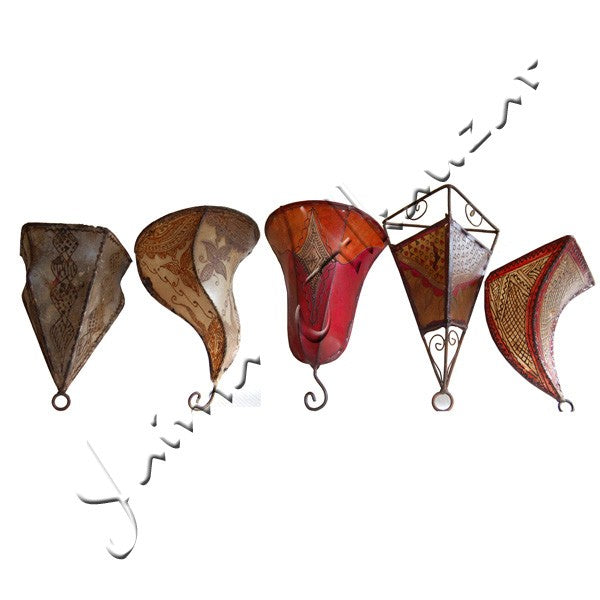 Aplique de Piel Pintado con Henna - Forja - Artesanal Colores