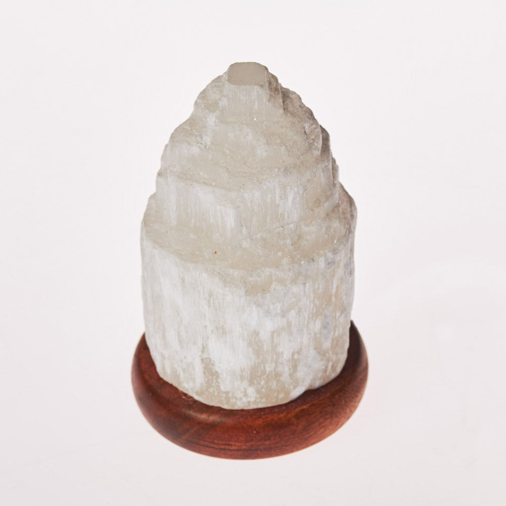 Lámpara Selenita Catedral - USB - Mineral Natural