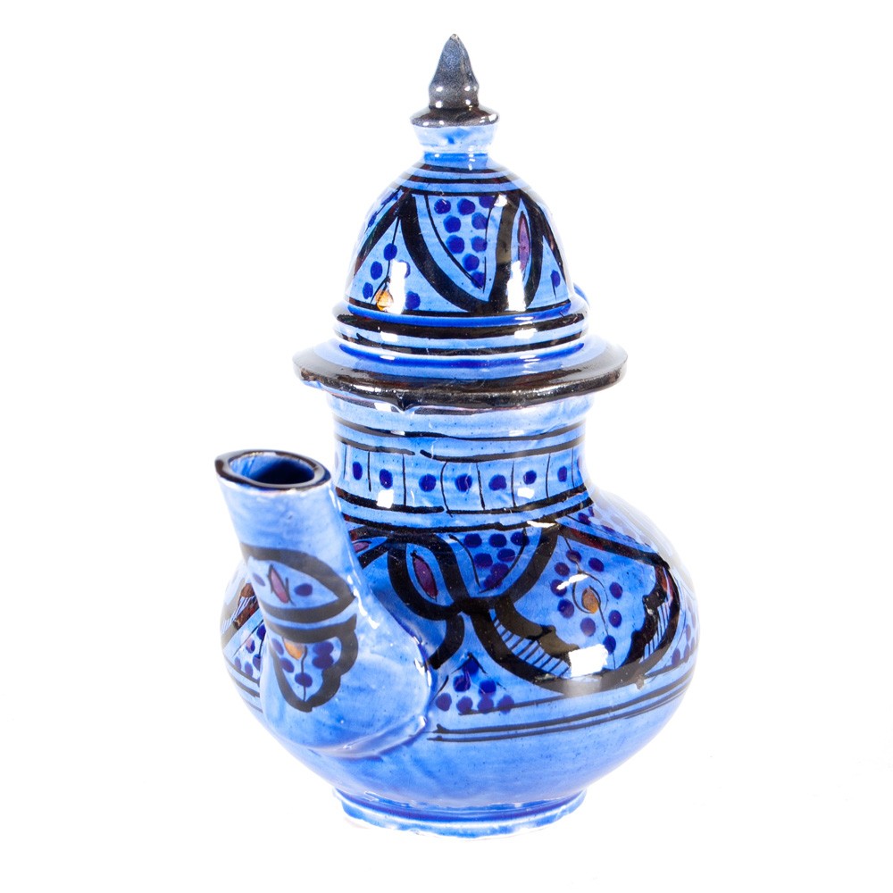 Tetera Arabe Cerámica - 2 Piezas - Pintada a Mano