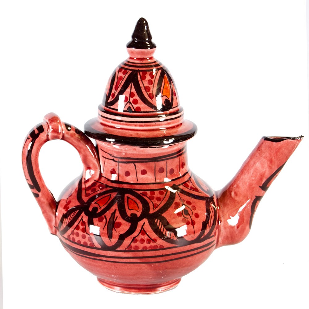 Tetera Arabe Cerámica - 2 Piezas - Pintada a Mano