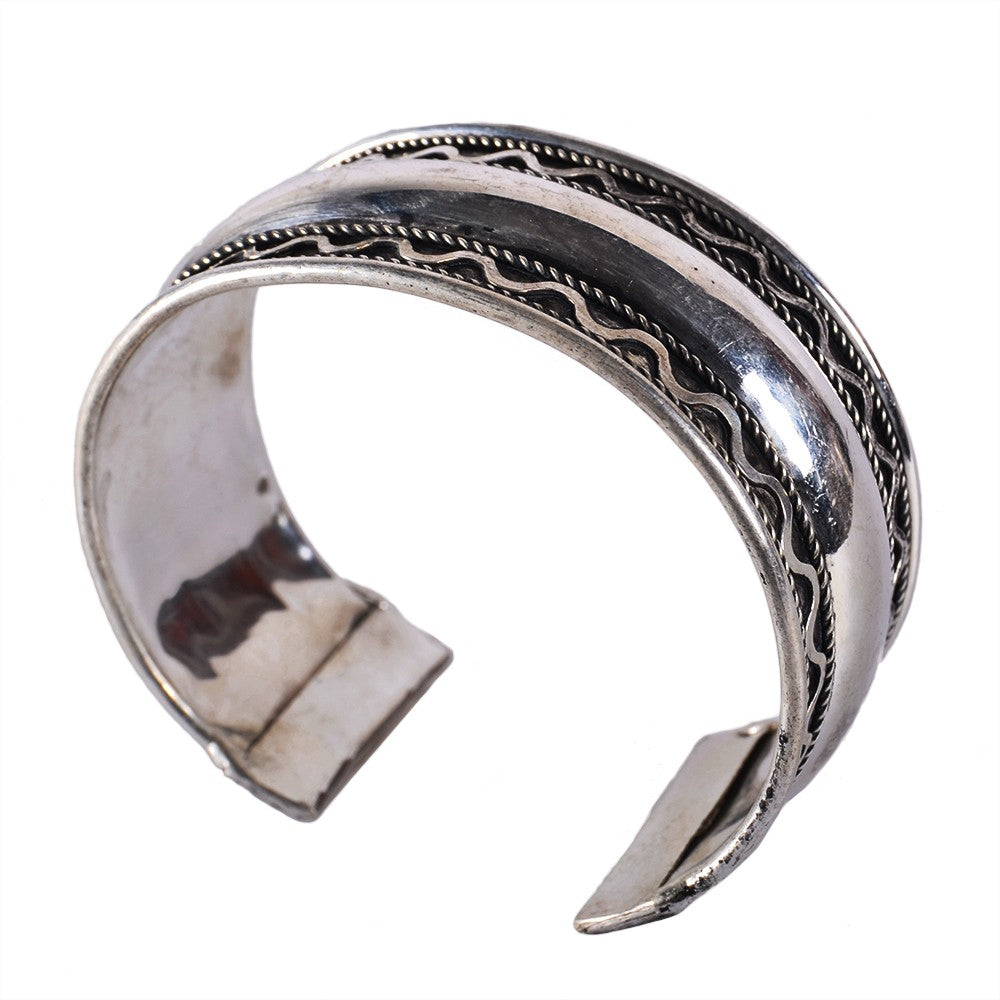 Brazalete Plateado Espiral - NOVEDAD