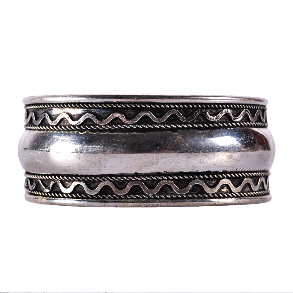 Brazalete Plateado Espiral - NOVEDAD