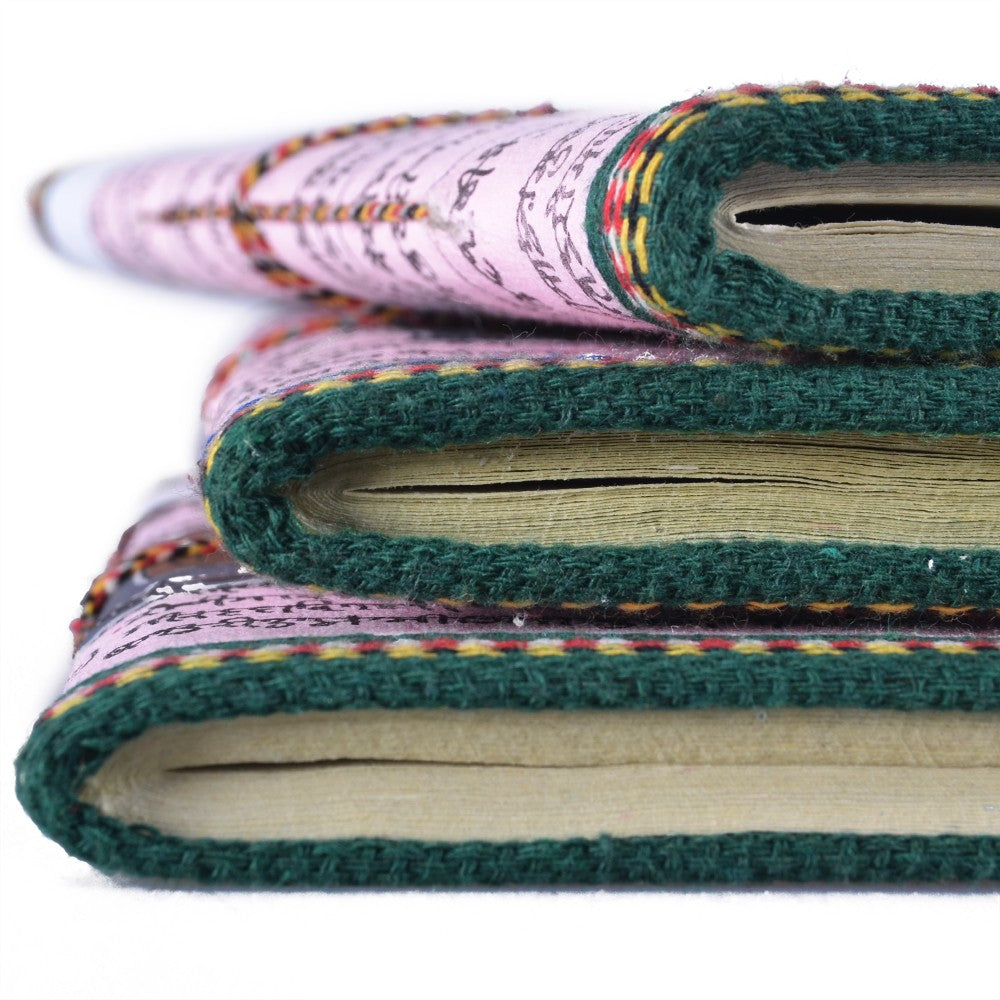 Juego 3 Libretas De La India - Papel hecho a mano - 100% - Algodón