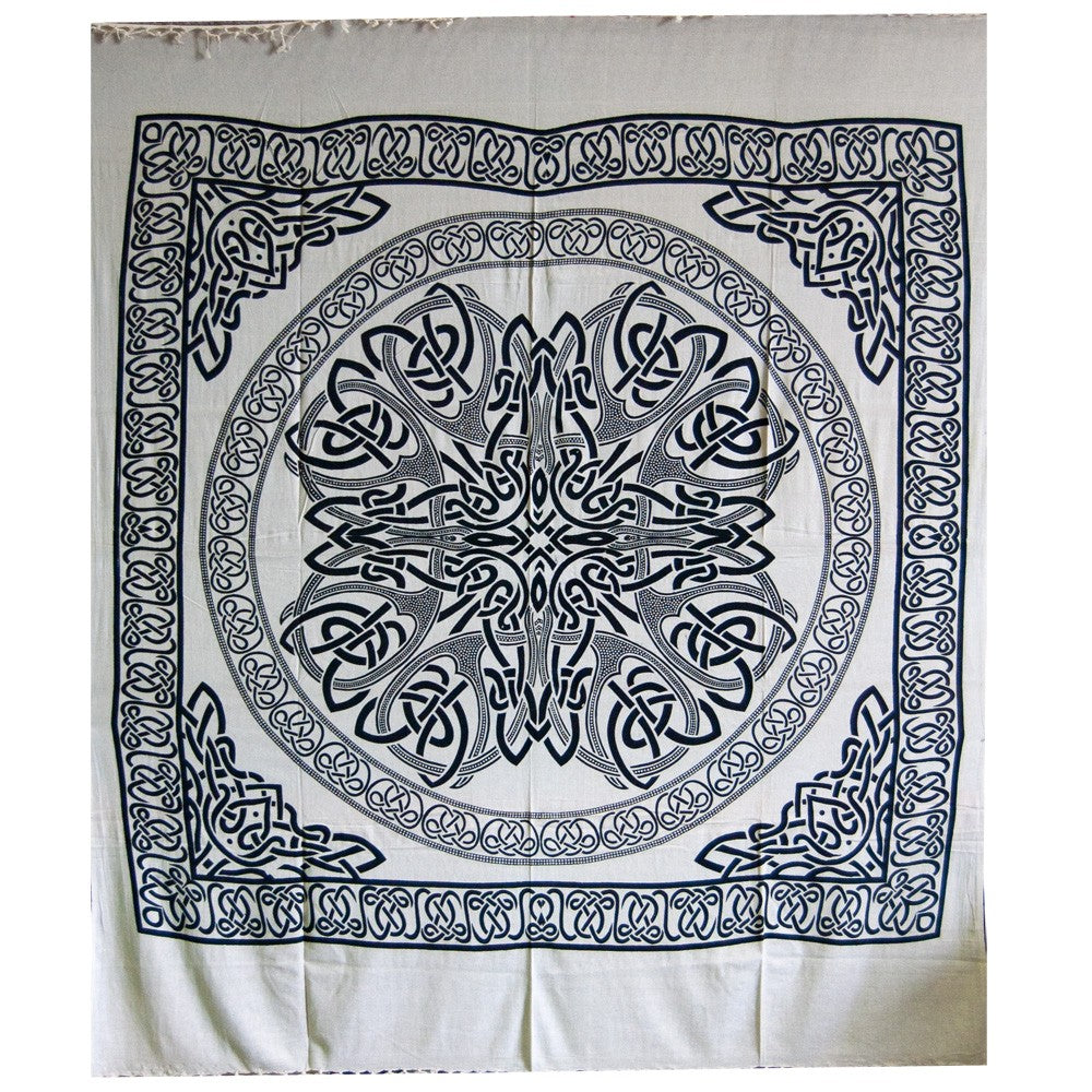 Tela Algodon India-Esfera Geométrica -Artesana-210 x 240 cm