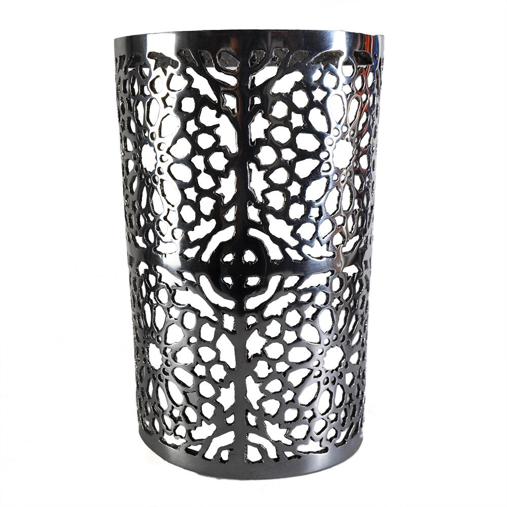 Aplique Pared Alumino Calado - Mosaico Alhambra - Acabado Pulido - 29 cm