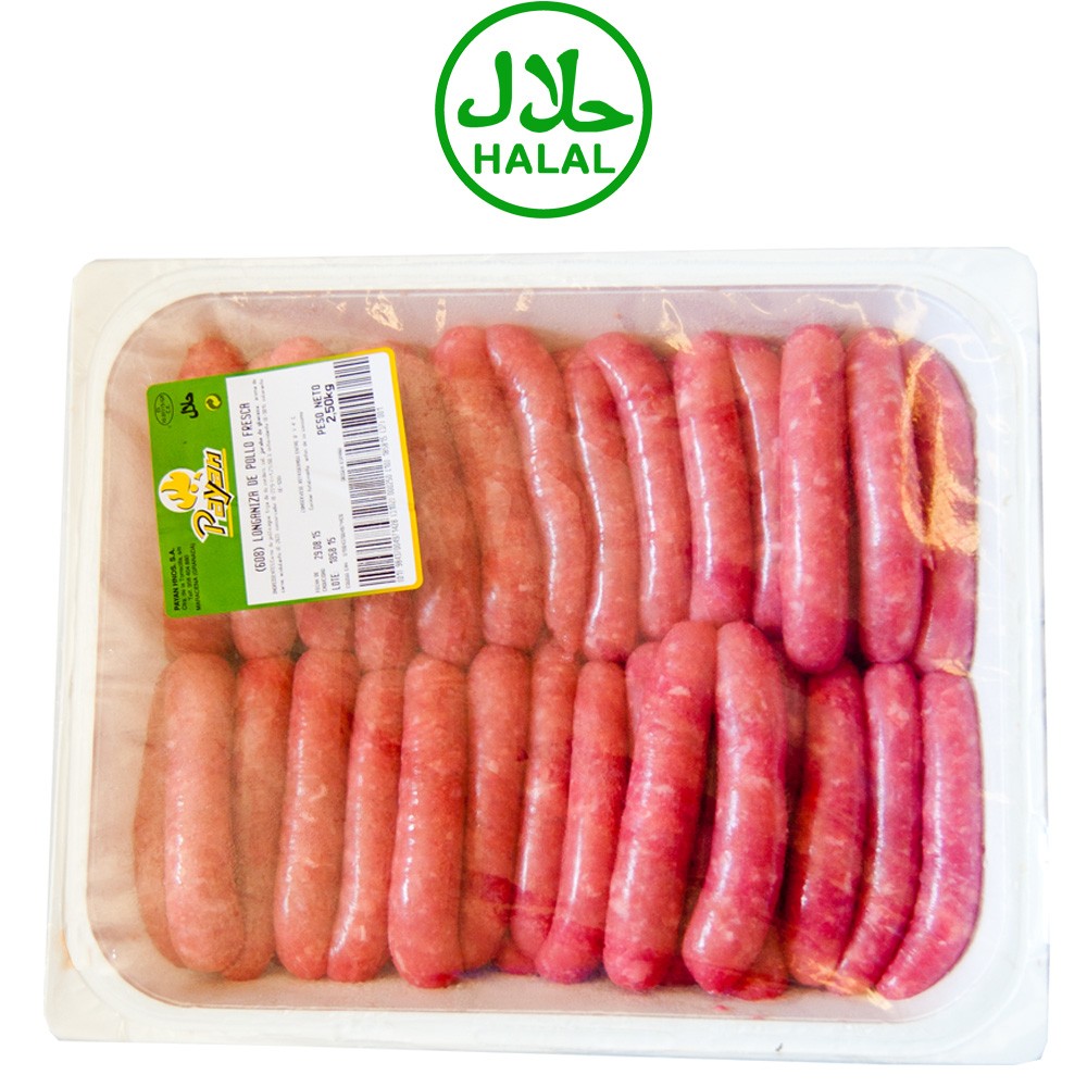 Salchichas de Pollo - Halal - Bandeja 2,5 kg - Payan