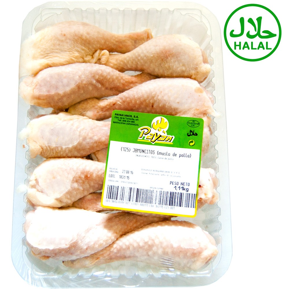 Jamoncitos de Pollo - Halal - Bandeja 1,1 kg +/- Payan