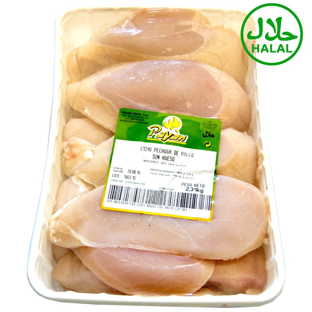 Pechuga de Pollo - Halal - Bandeja 2,3 kg +/- Payan