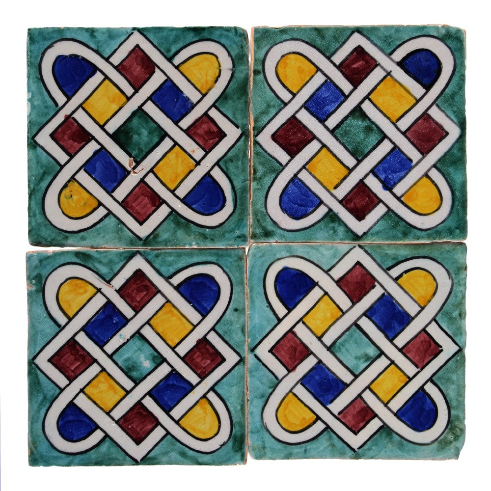 Azulejo Andalusí - 10 cm - Varios Diseños- Artesanal- Modelo 20