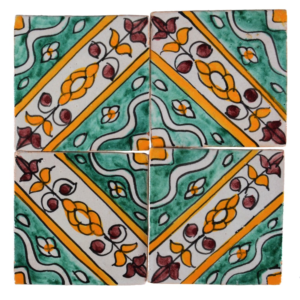 Azulejo Andalusí - 10 cm - Varios Diseños- Artesanal- Modelo 21