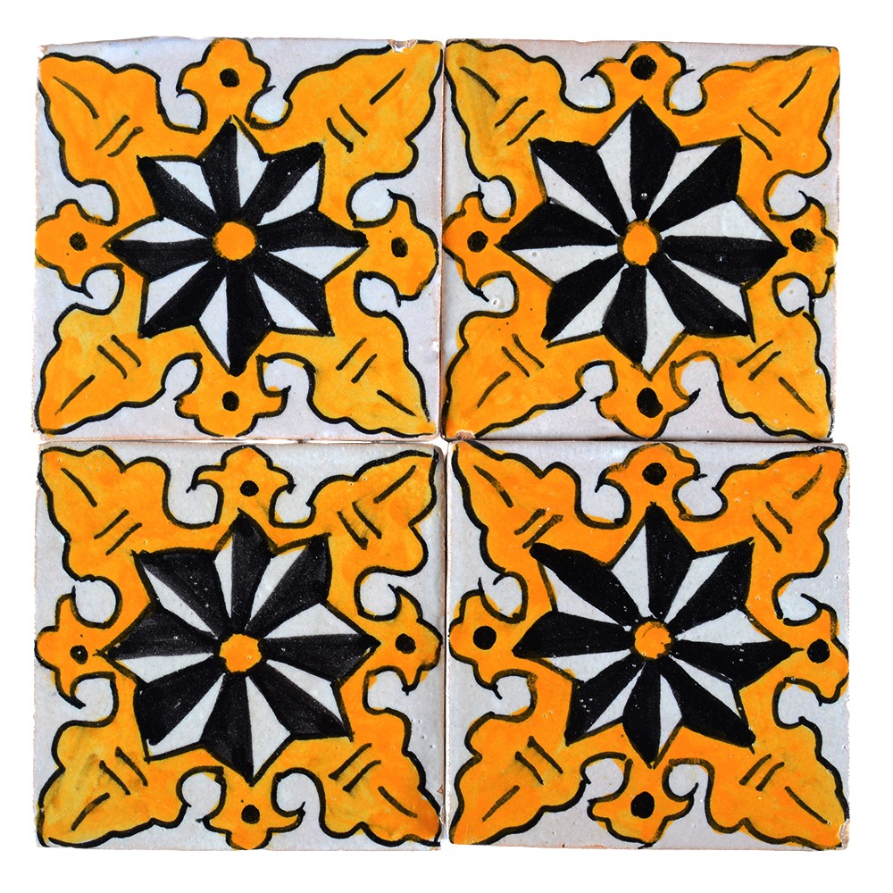 Azulejo Andalusí - 10 cm - Varios Diseños- Artesanal- Modelo 22