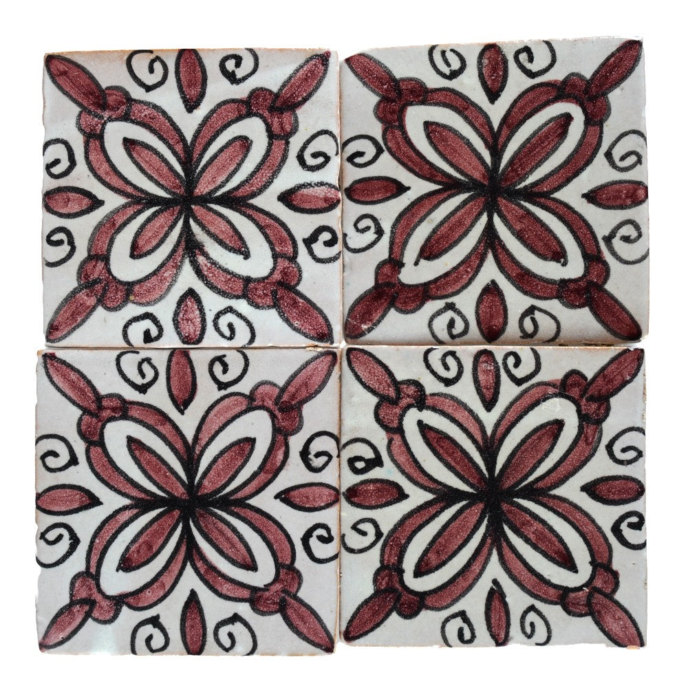 Azulejo Andalusí - 10 cm - Varios Diseños- Artesanal- Modelo 24