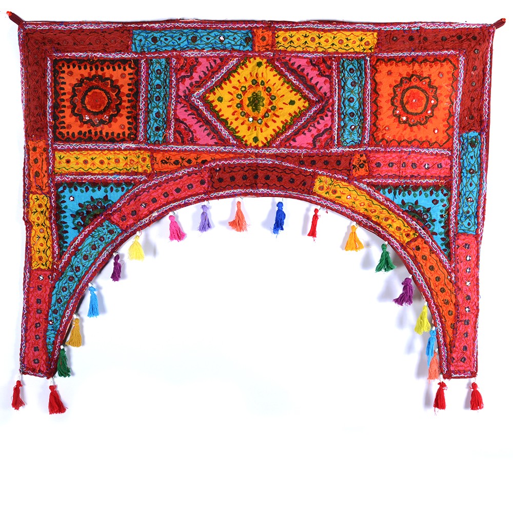 Tapete Decoración Arco - Artesanal - 100 x 75 cm-Varios Colores