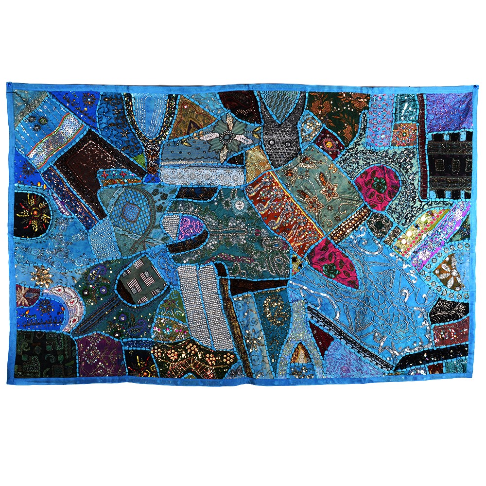 Tapete Pathwork Deluxe -150 x 100 cm - Artesanal - Varios Colores