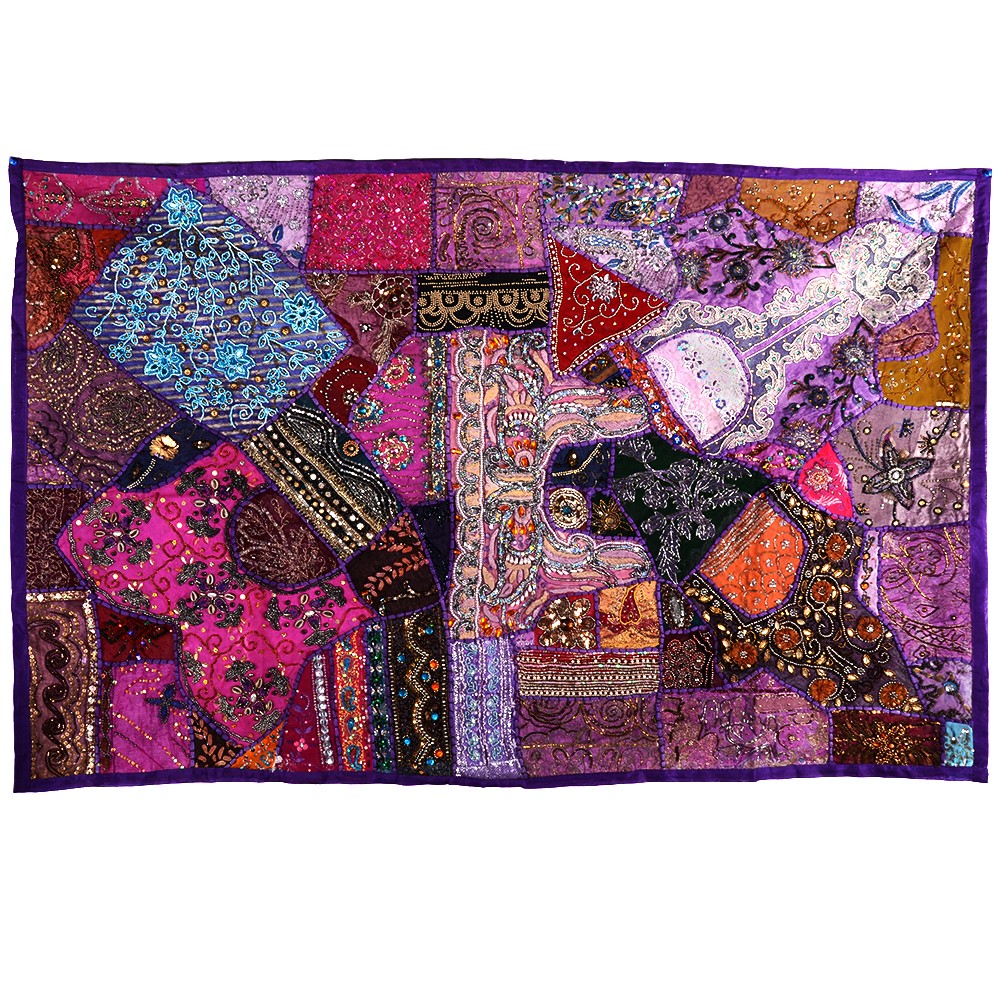 Tapete Pathwork Deluxe -150 x 100 cm - Artesanal - Varios Colores