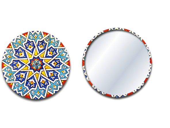 Espejito Formato Bolso - Diseño Andalusí - Varios Modelos - 5'5 cm