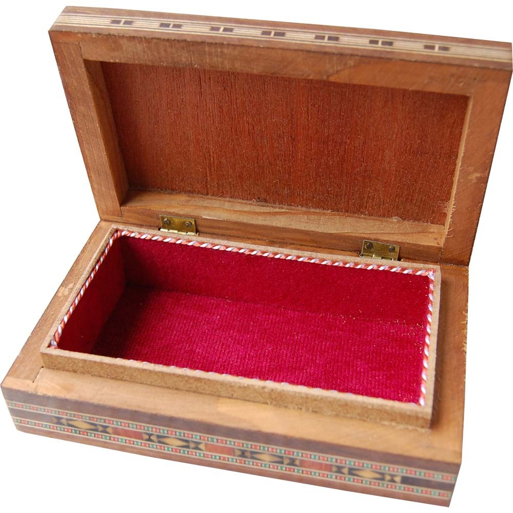 Caja Rectángular - Taracea de Siria - Terciopelo