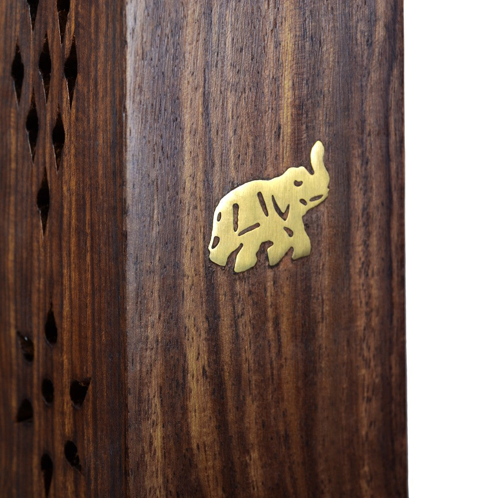 Incensario Torre - Base y Torre - Madera - Elefante