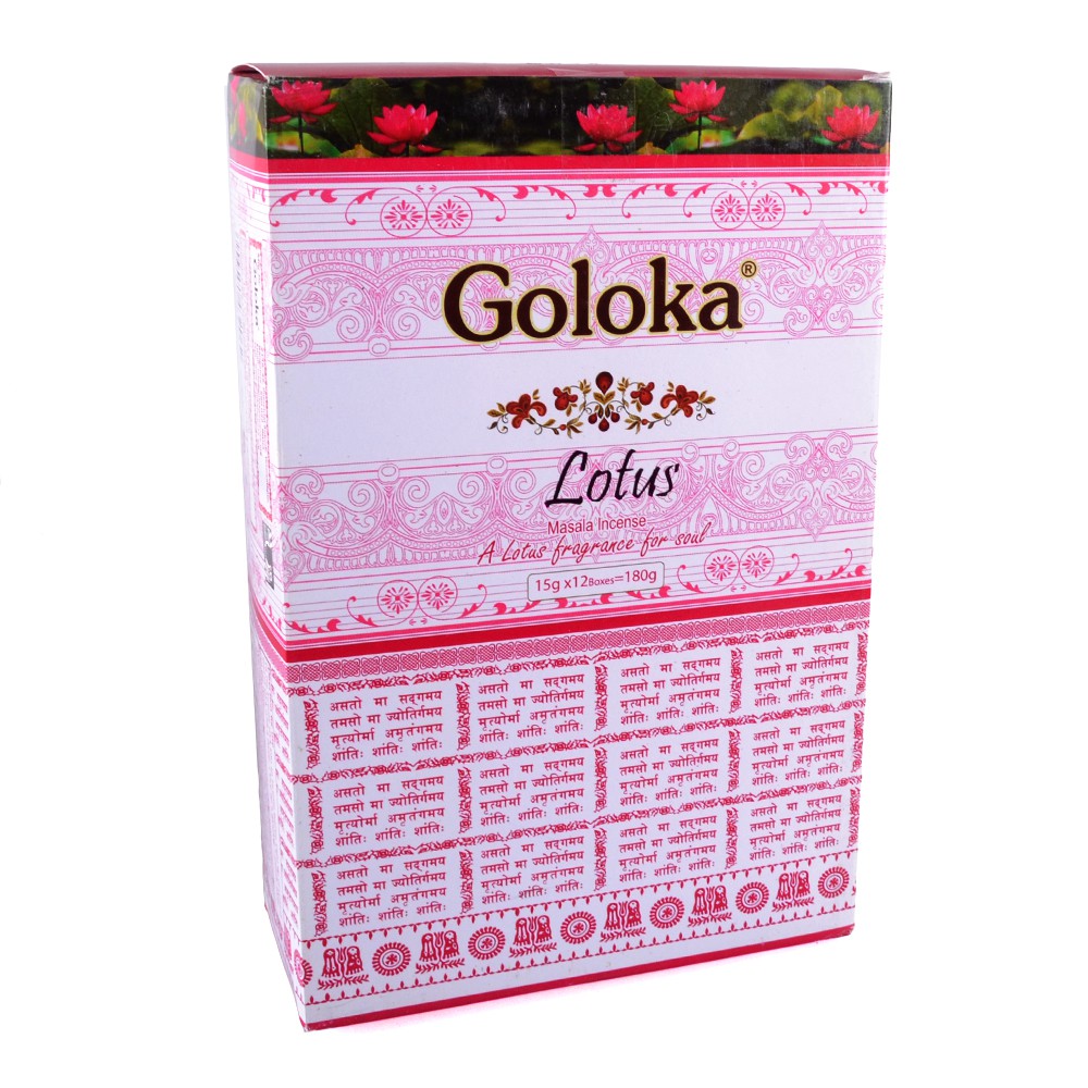 Incienso Goloka Flor De Loto- 15 gr - Primera Calidad