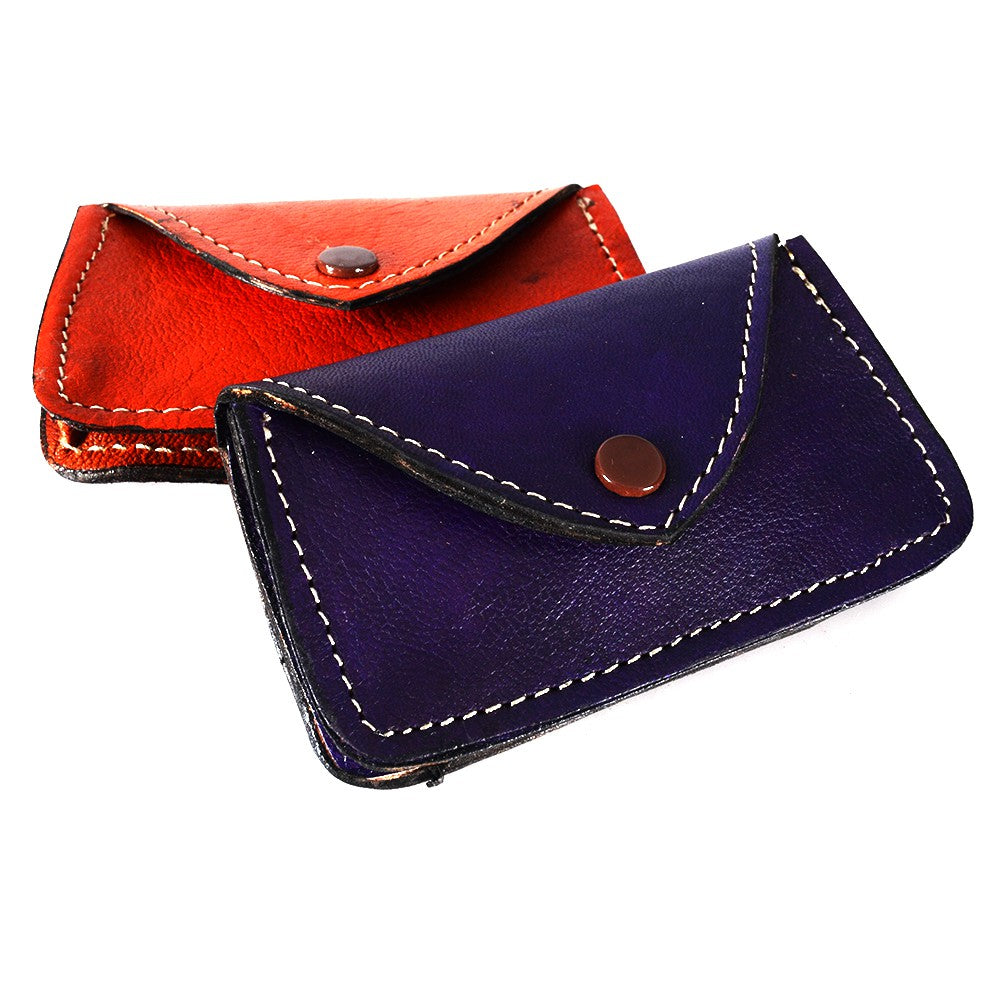 Monedero Piel Artesano - Diseño Simple y Eficaz - Varios Colores