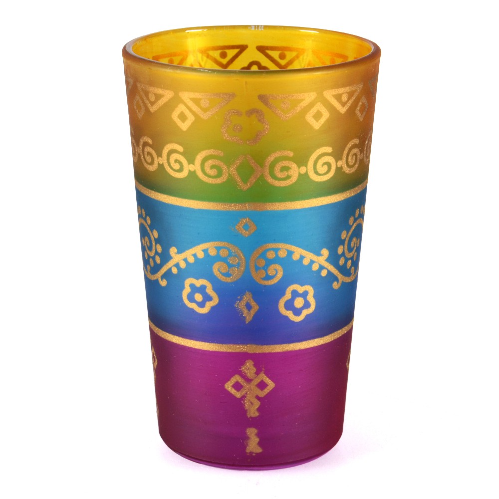 Juego 6 Vasos Arabes - Colores Interpuestos - NOVEDAD - Modelo 8