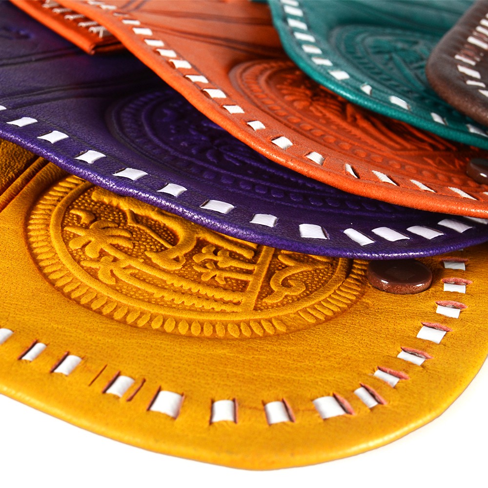 Carterita Monedero - Grabado Oasis - 2 Compartimentos - Varios Colores