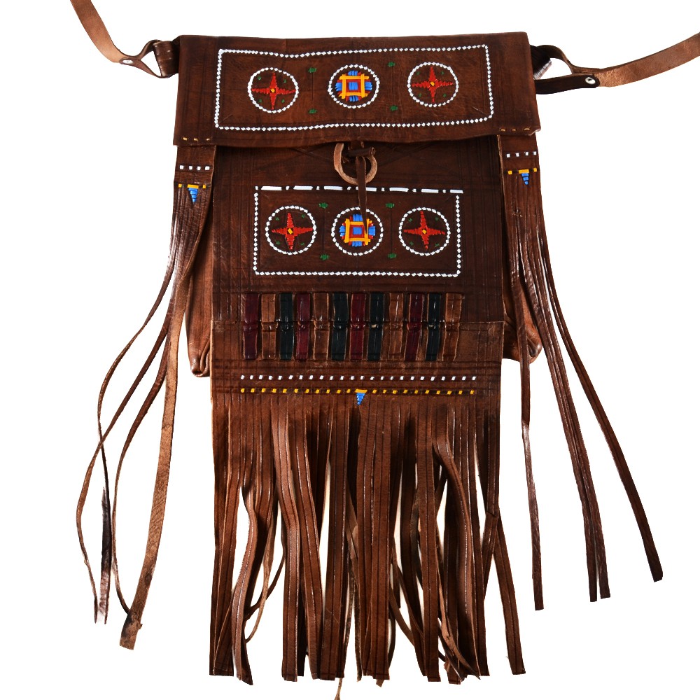 Bolso Tuareg Flecos - Decorados Étnicos - Novedad - 2 Tamaños - Estilo Regulares Melilla