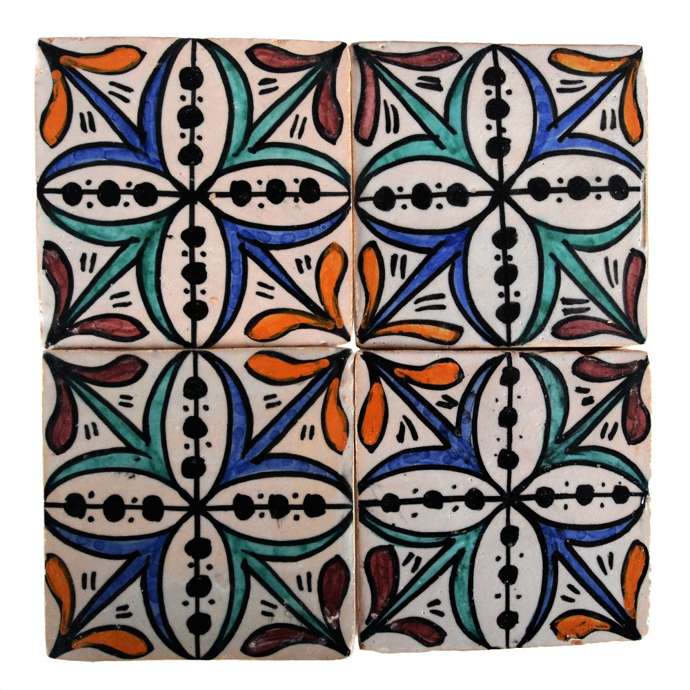 Azulejo Andalusí - 10 cm - Varios Diseños- Artesanal- Modelo 28