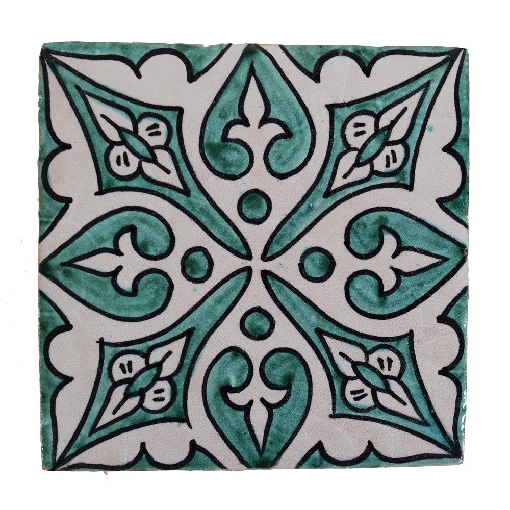 Azulejo Andalusí - 14 cm - Varios Diseños- Artesanal- Modelo 29