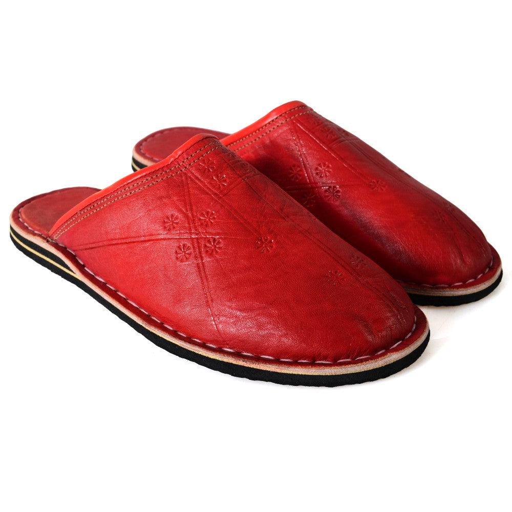 Babucha Piel Punta Redonda - Varios Colores - NOVEDAD