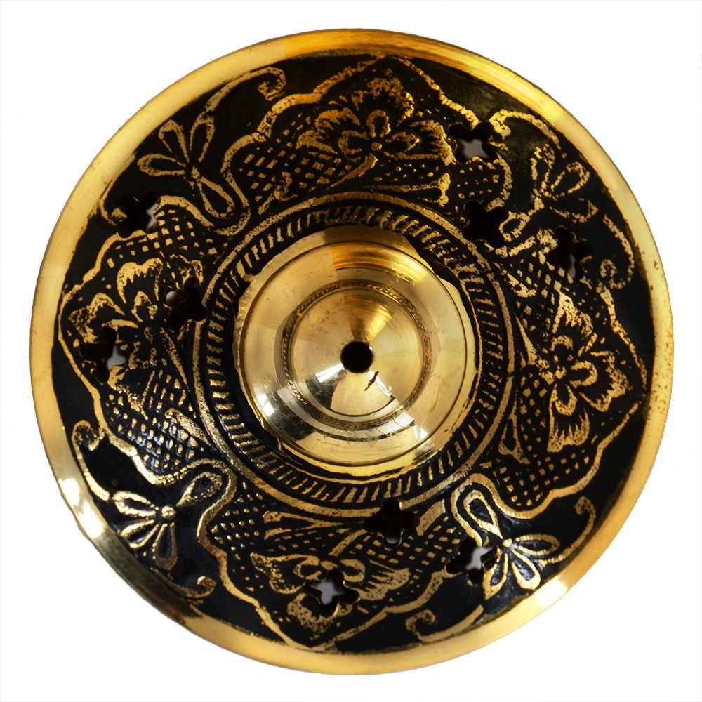 Incensario Bronce Grabado - Con Tapadera - NOVEDAD