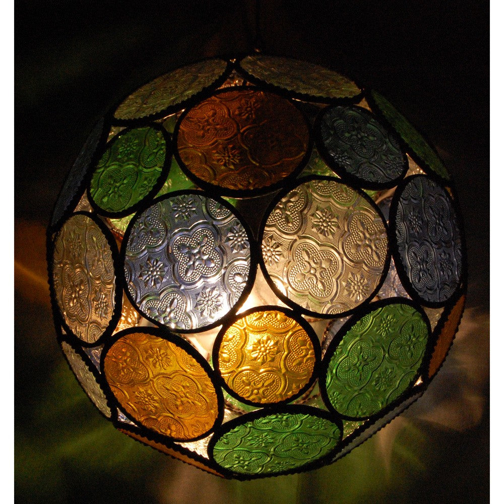 Lámpara Esfera Cristal Colores - Arabe - Andalusi - 2 Tamaños